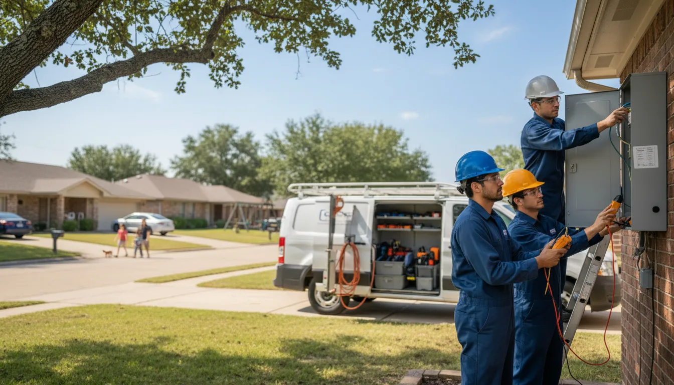 Certified electrician providing emergency electrical services in Overbrook, OK
